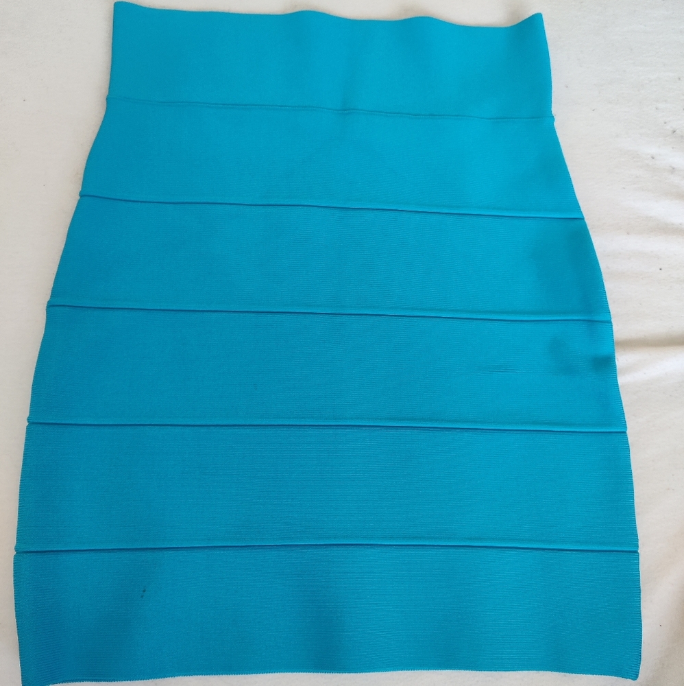 Bcbgmaxazria turquoise power skirt